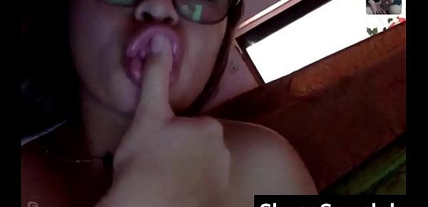  Slutty Latina Having Skype Sex - SkypeSex.club